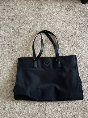 Tory Burch Ella Black Tote Bag  - Women's